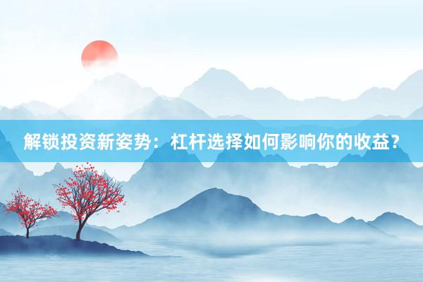 解锁投资新姿势：杠杆选择如何影响你的收益？